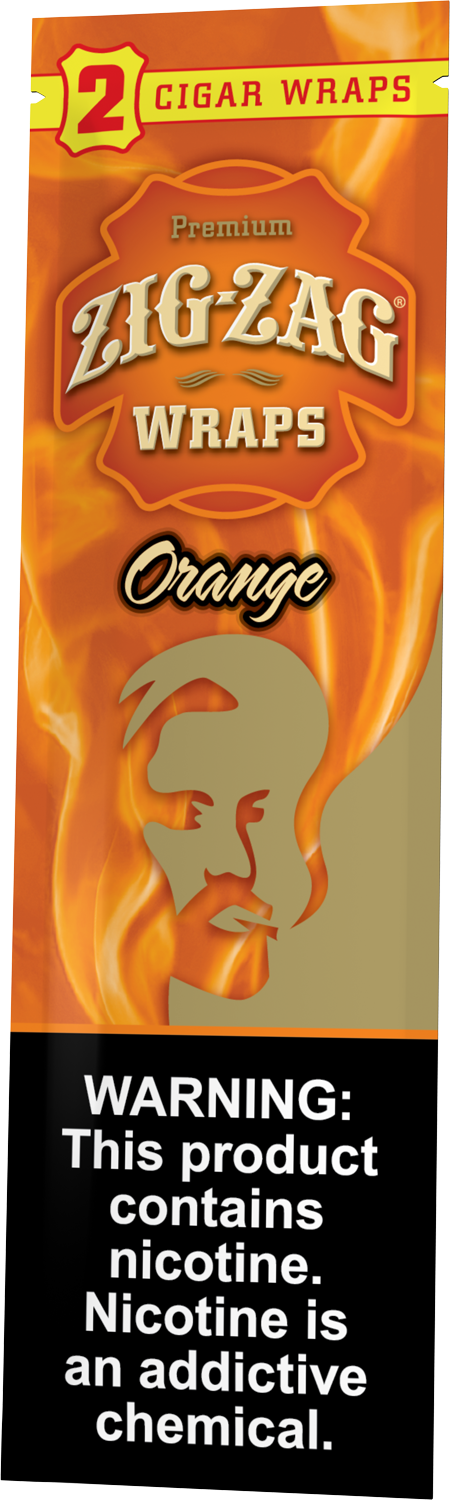 Zig-Zag Orange Cigar Wraps