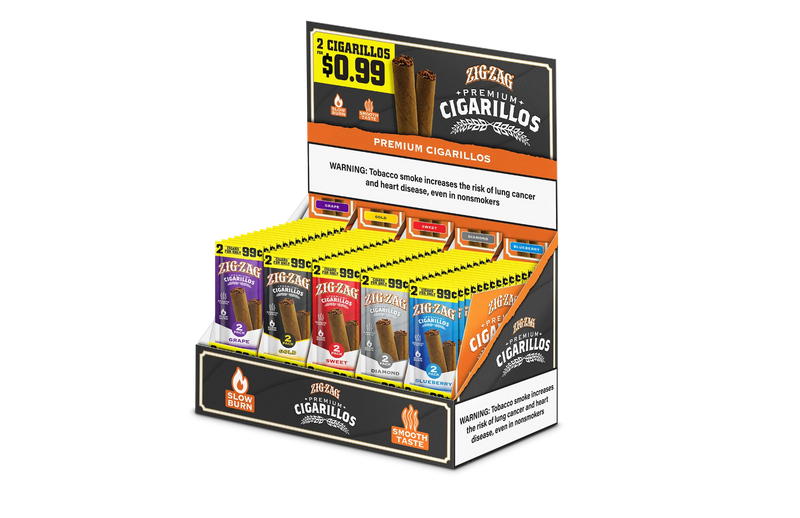 Zig-Zag Premium Spiral Rolled Cigarillos Display – Buy 4 Get 1 Free