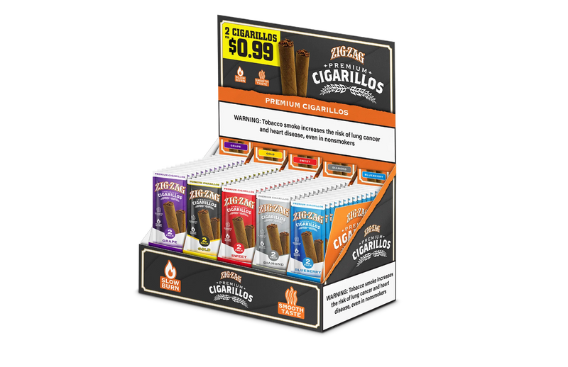 Zig-Zag Premium Spiral Rolled Cigarillos Display – Buy 4 Get 1 Free