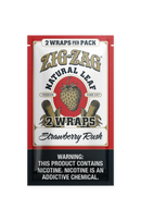 Zig-Zag Natural Leaf Flatwraps - Strawberry Rush
