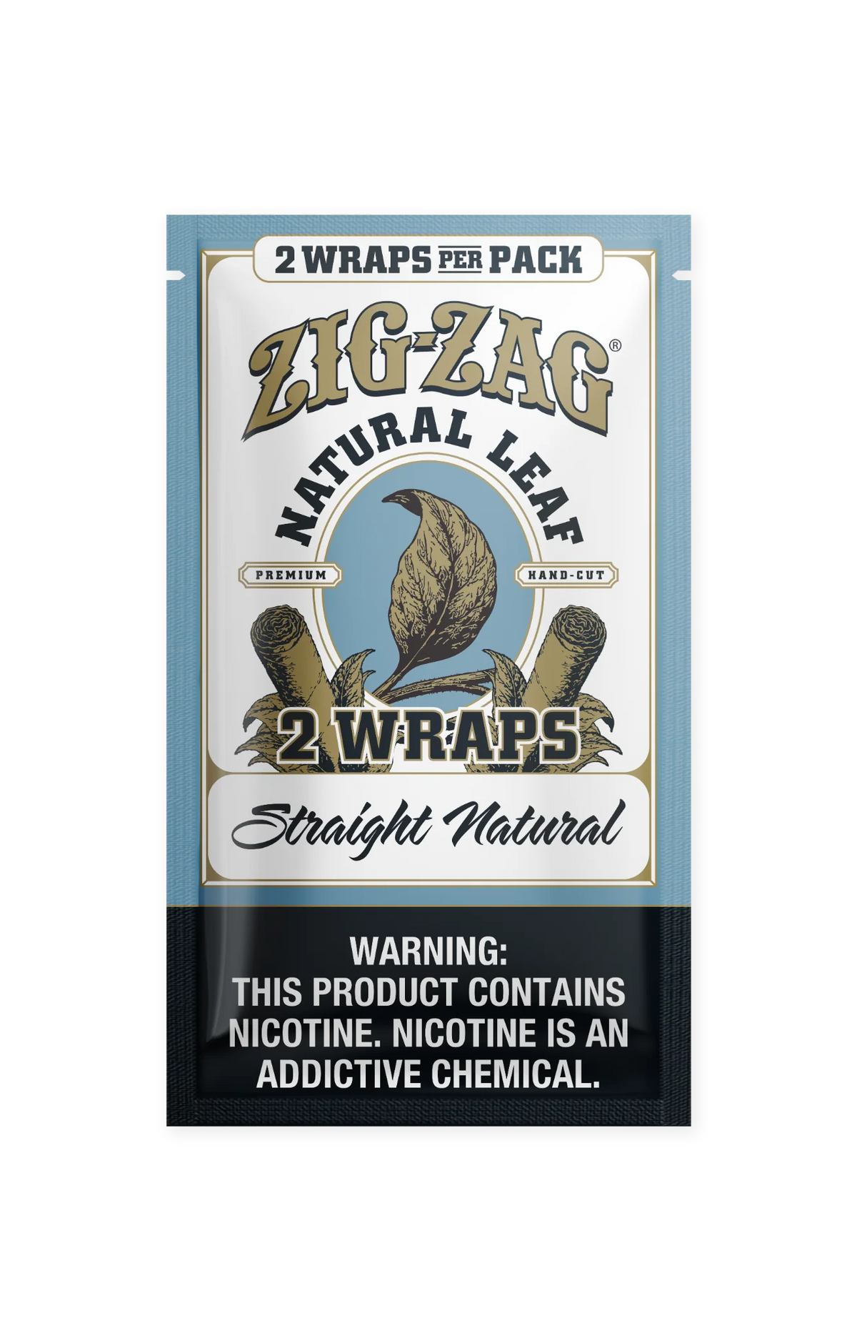 Zig-Zag Natural Leaf Flatwraps - Straight Natural