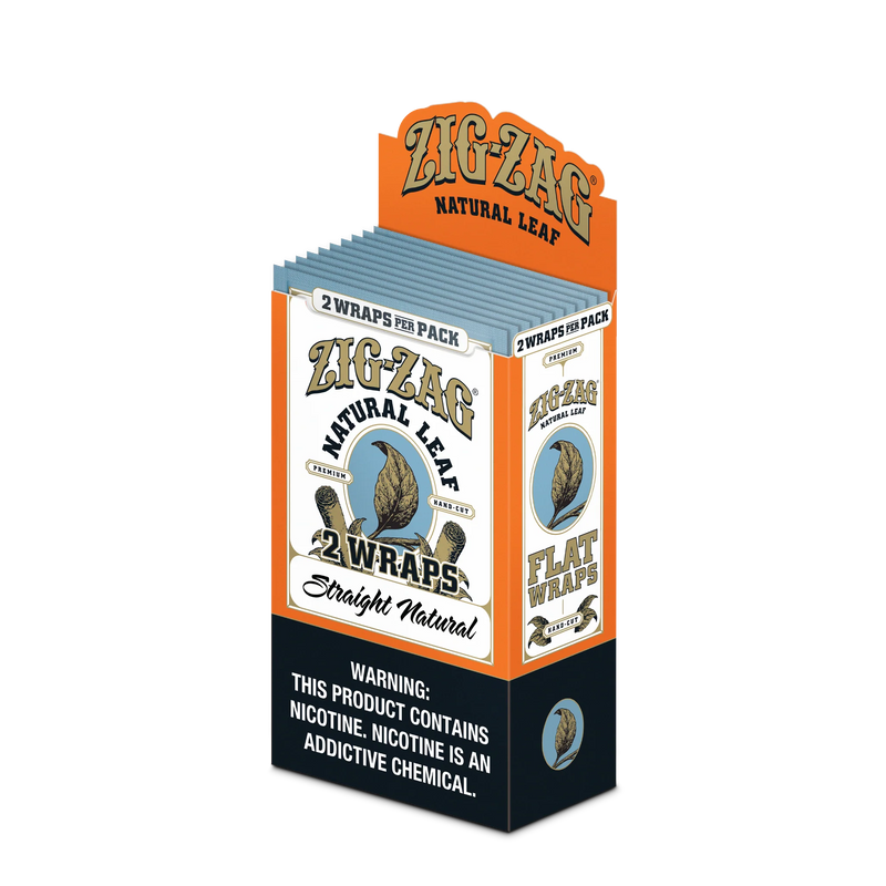 Zig-Zag Natural Leaf Flatwraps - Straight Natural