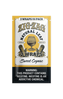 Zig-Zag Natural Leaf Flatwraps - Sweet Cognac