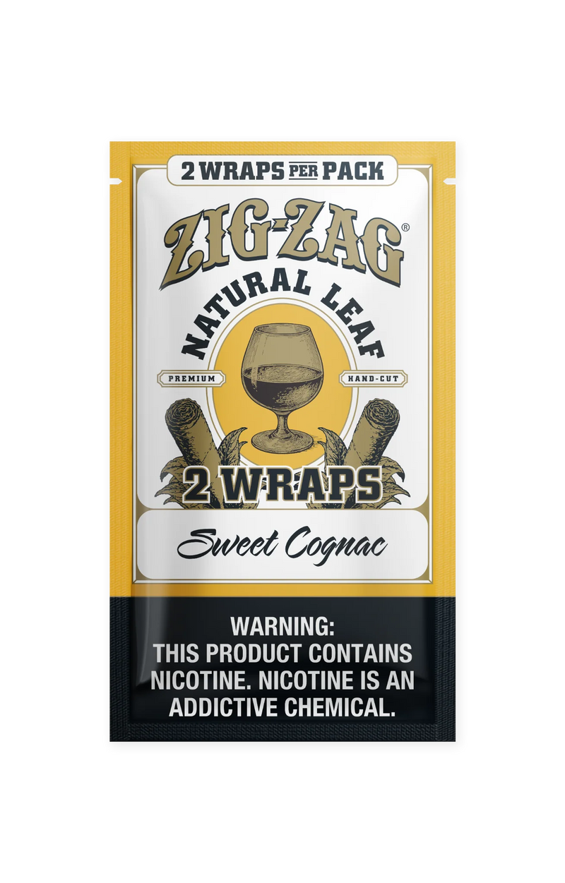 Zig-Zag Natural Leaf Flatwraps - Sweet Cognac