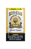 Zig-Zag Natural Leaf Flatwraps - Sweet Cognac