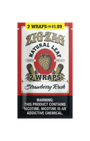 Zig-Zag Natural Leaf Flatwraps - Strawberry Rush