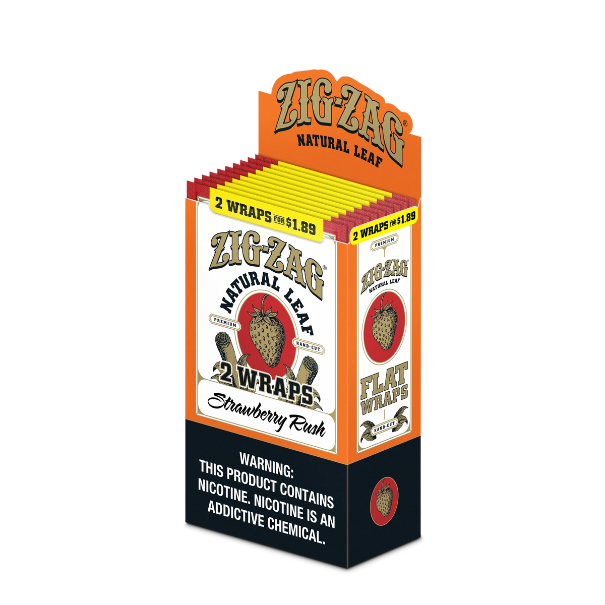 Magnetic Effects ZIG ZAG オーバードライブ Zig-Zag Natural Leaf Flatwraps - Strawberry Rush