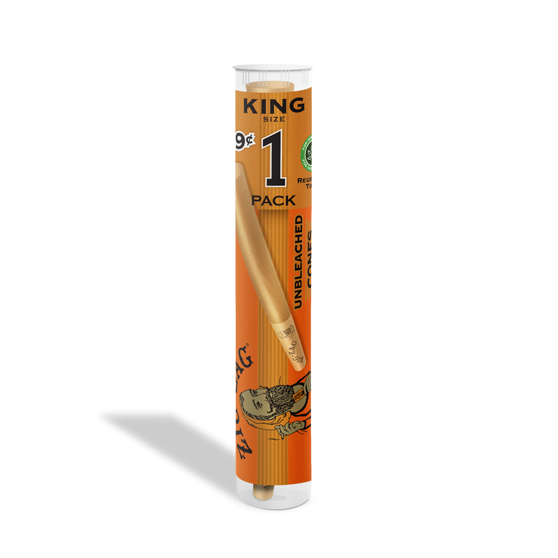 Zig Zag King Size Unbleached Paper Cone Tubes