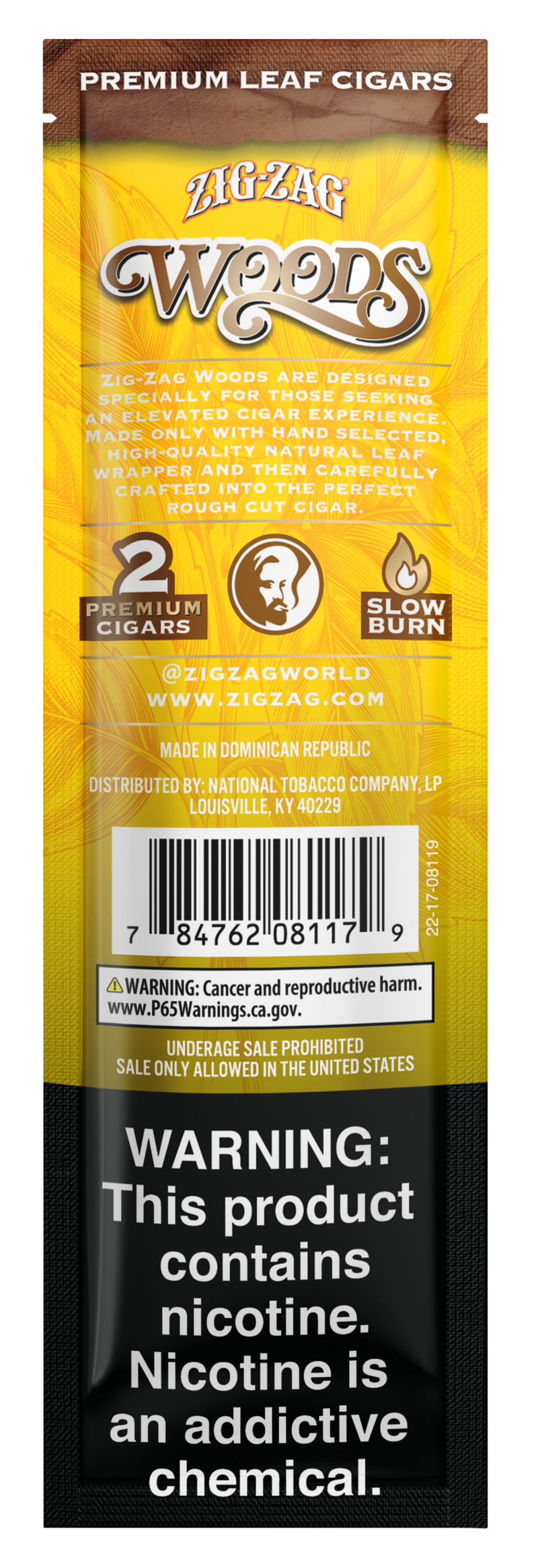 Zig-Zag Woods Rough Cut Cigars - Crème Royale