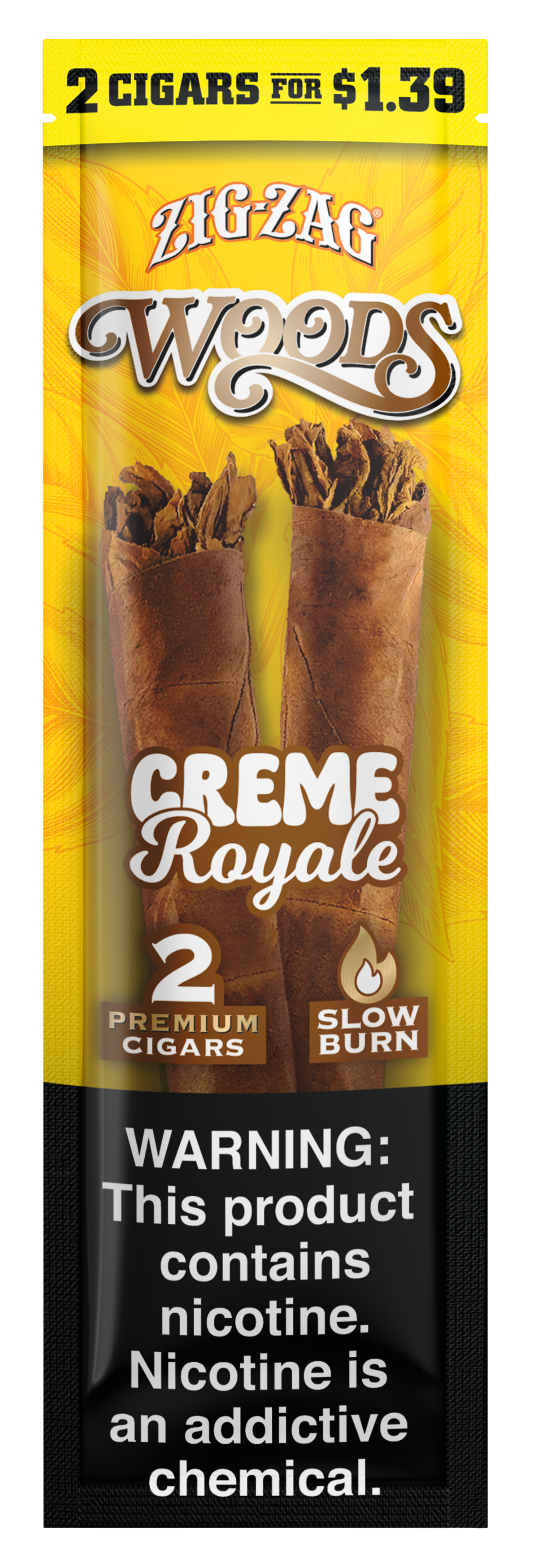 Zig-Zag Woods Rough Cut Cigars - Crème Royale