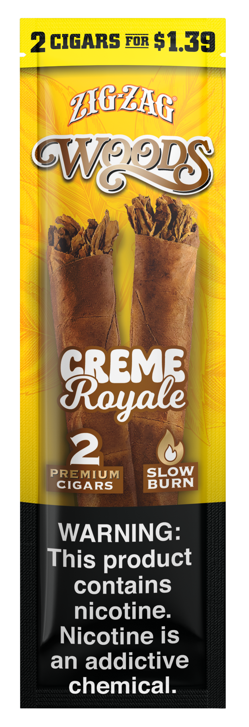 Zig-Zag Woods Rough Cut Cigars - Crème Royale