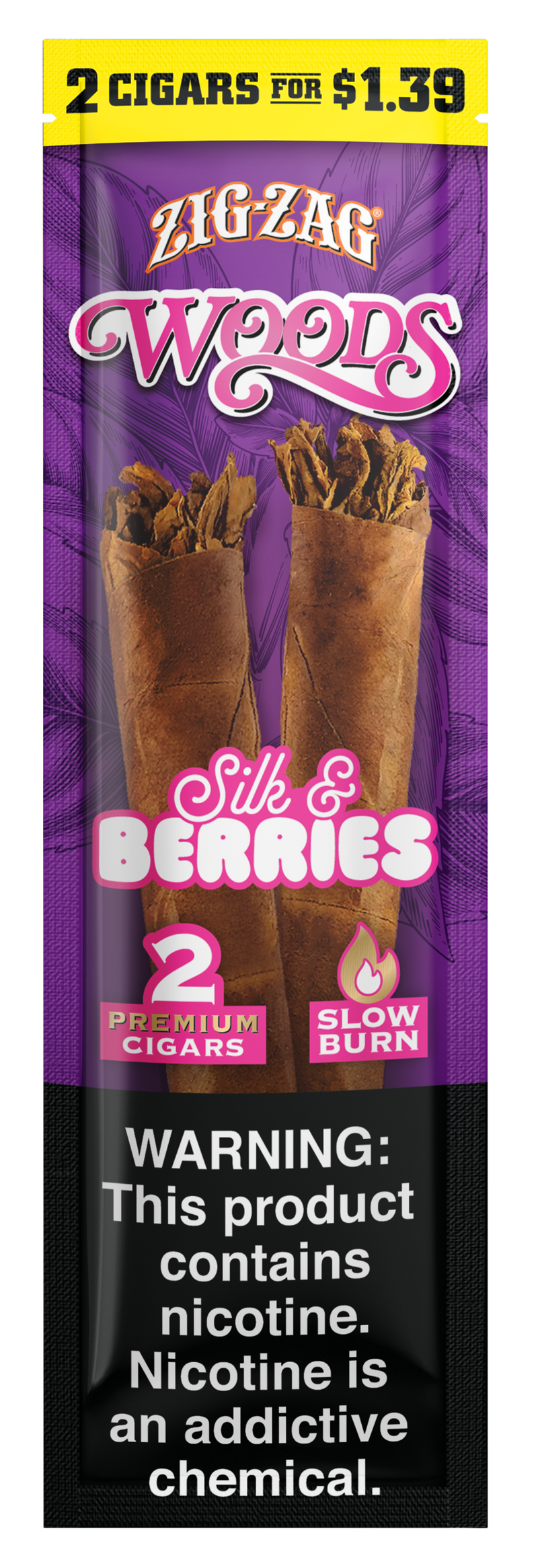 Zig-Zag Woods Rough Cut Cigars - Silk & Berries