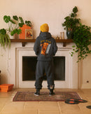 Zig-Zag French Orange Hoodie - Vintage Black