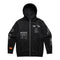 Merci Zip-Up Hoodie - Black