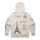 Merci Zip-Up Hoodie - Bone