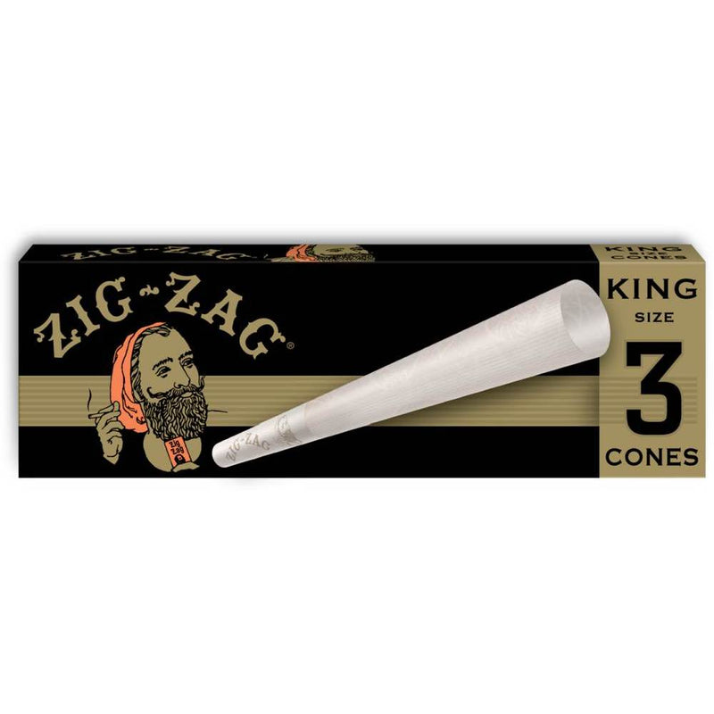 Zig-Zag King Size Ultra Thin Paper Cones (3ct)