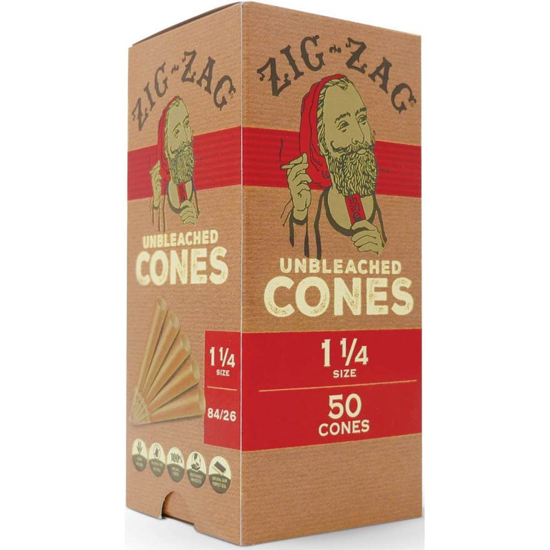 Zig-Zag 1 1/4 Unbleached Mini Bulk Cones