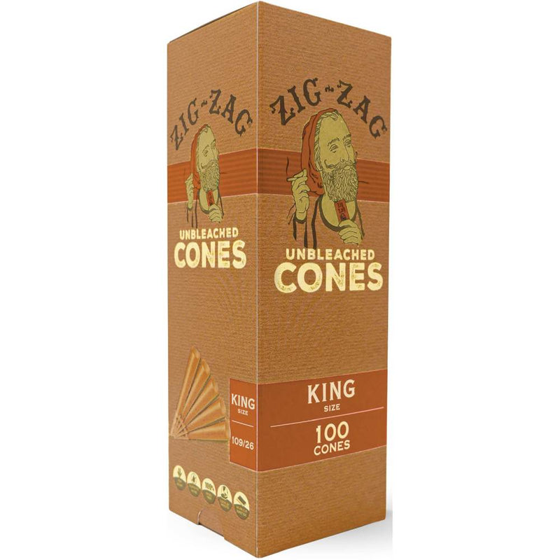 Zig-Zag King Size Unbleached Mini Bulk Cones