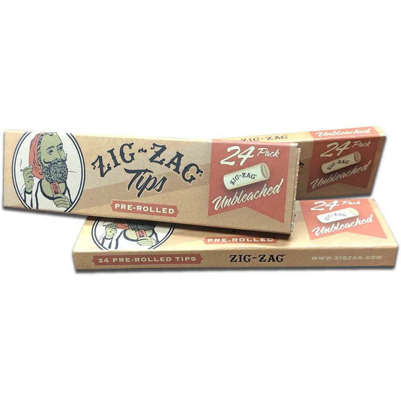Zig-Zag Pre-Rolled Unbleached Tips