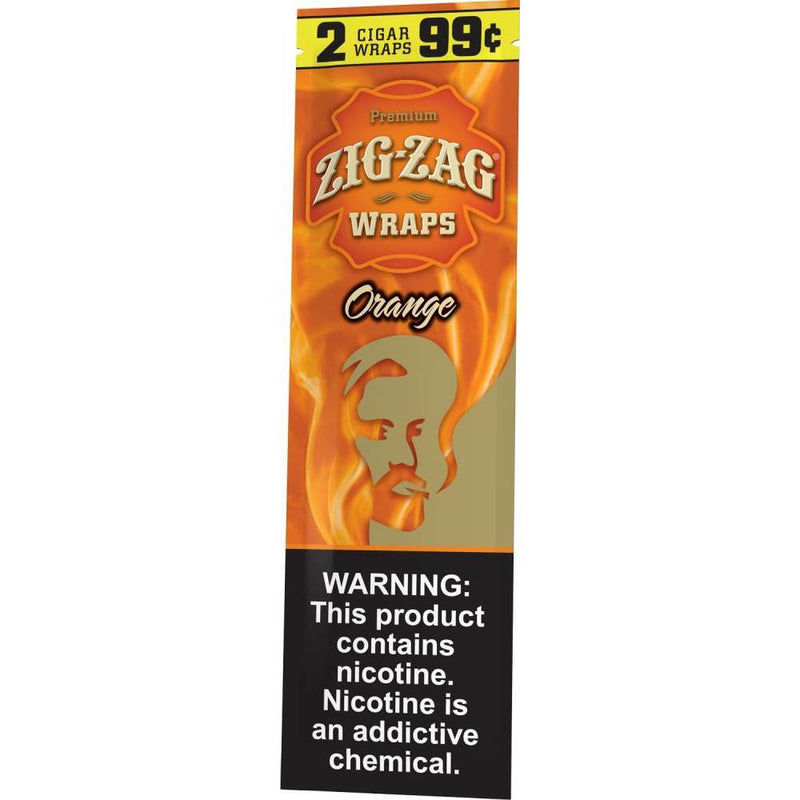 Zig-Zag Orange Cigar Wraps