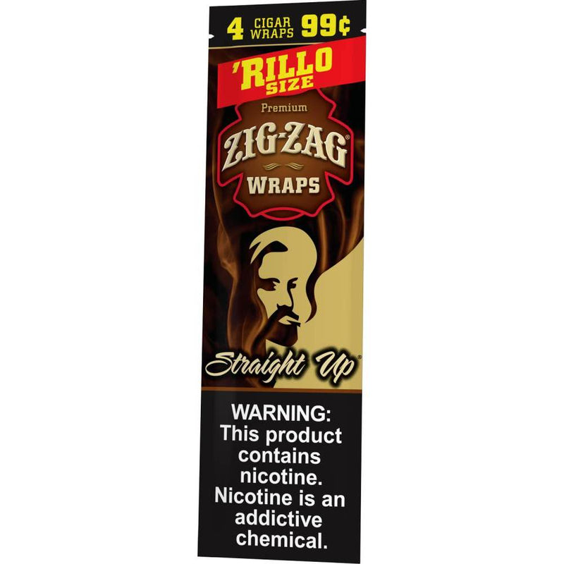 Zig-Zag Straight Up Cigar Wraps Rillo Size