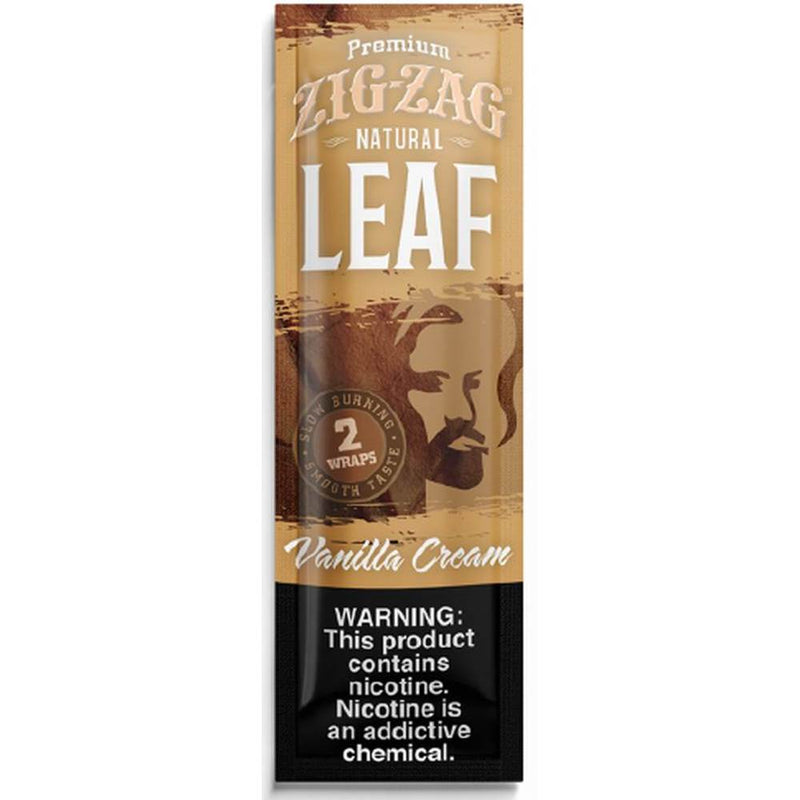 Zig-Zag Vanilla Cream Natural Leaf Wraps