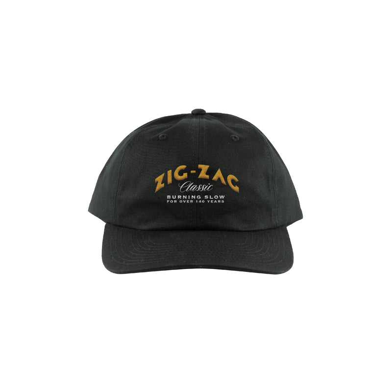 Zig-Zag Old School Hat - Black