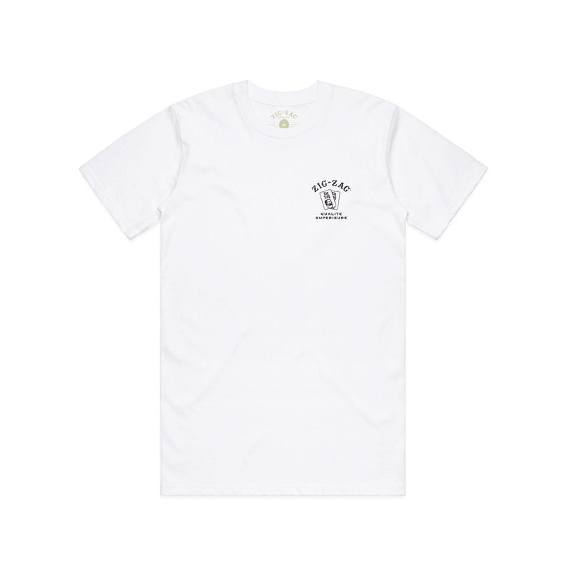 Zig-Zag Qualite Superieure T-Shirt - White